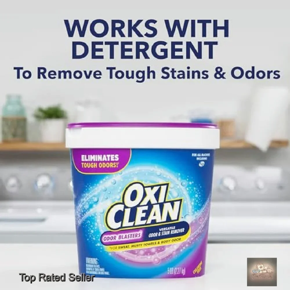 Versatile Odor Stain Remover Powder Laundry Booster 5 lb Container
